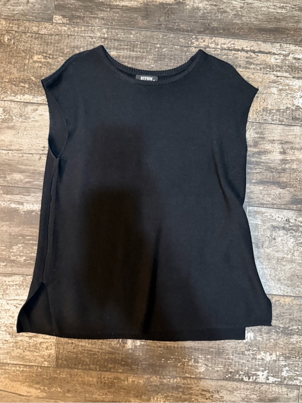 Bitten by Sarah Jessica Parker Black Sleeveless Knit Tank Top